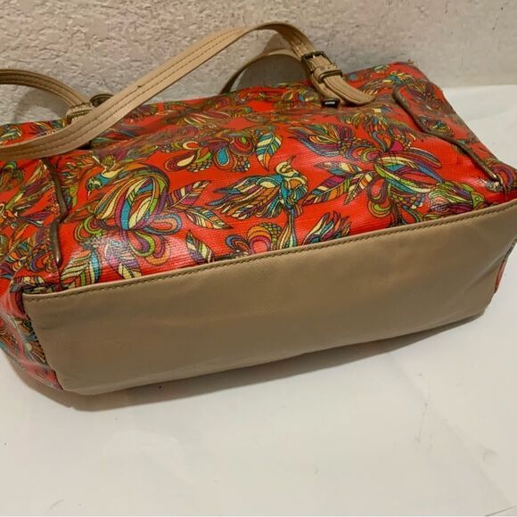 Sakroots Birds of Paradise Print Metro Tote Bag Shopper Shoulder Handbag Purse - Picture 8 of 15